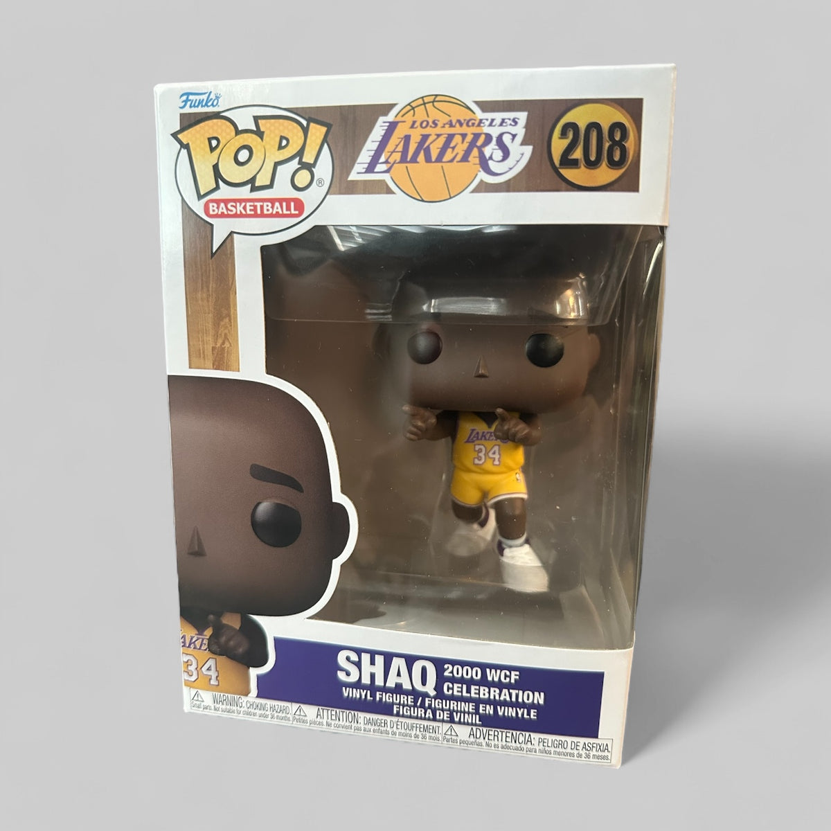 Funko POP! NBA Legends Shaq 2000 WCF Celebration LA Lakers Figure #208!