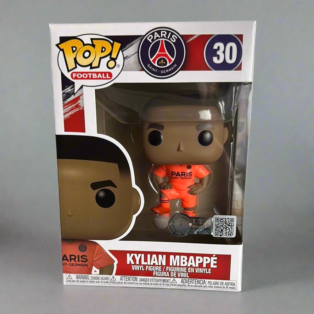 Funko POP! Soccer Kylian Mbappe PSG Paris Saint Germain Away Kit #30!
