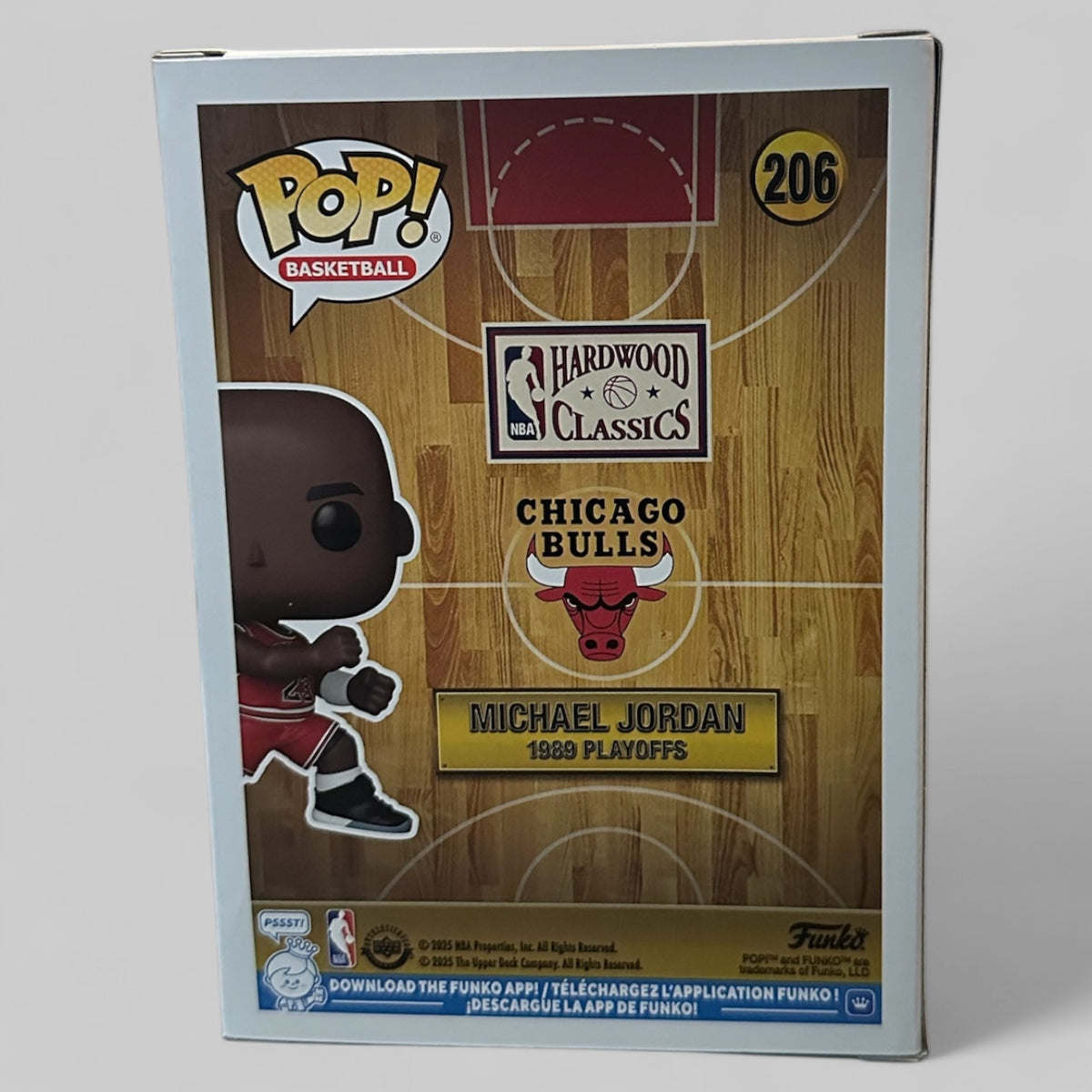 Funko POP! NBA Legends Michael Jordan 1989 Playoffs Chicago Bulls Figure #206!
