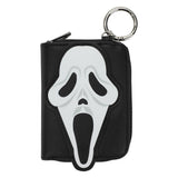 Horror Scream Ghost Face Mini Zip Around Wallet