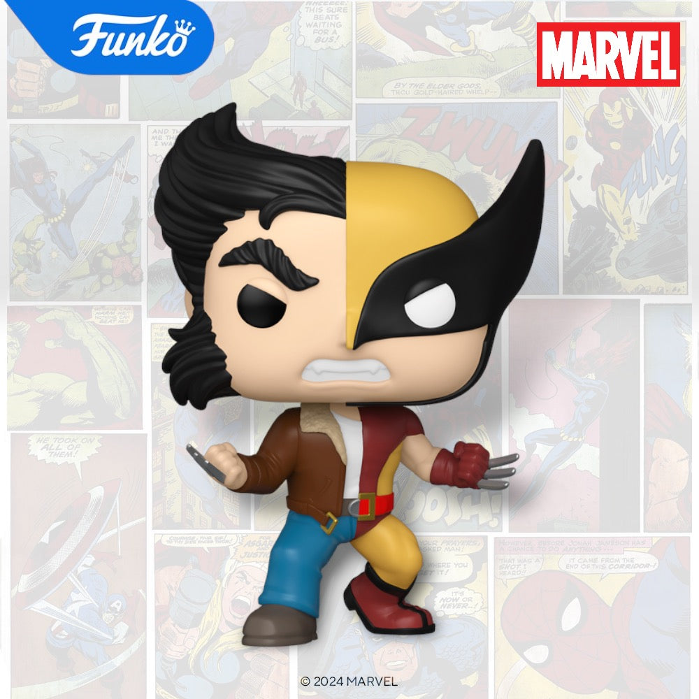 Funko POP! Marvel Split Logan Wolverine Figure #1433! – Lonestar Finds