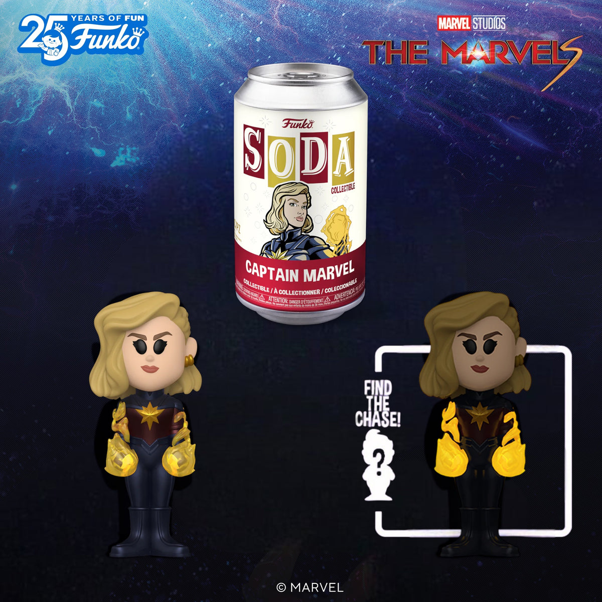 Funko Marvel The Marvels Captain Marvel Vinyl Soda – Lonestar