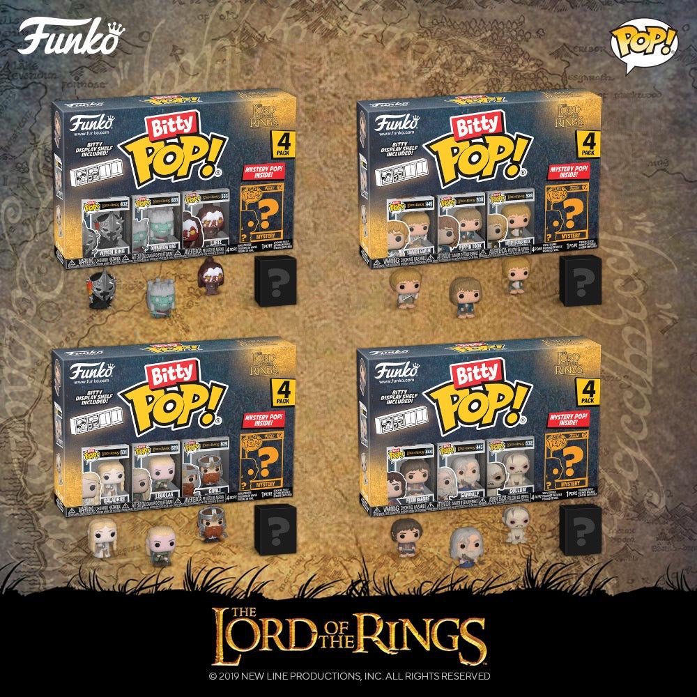 Bitty Pop Funko Mystery Box Lord Of The Rings Funko Lord Of The Rings  Mystery Box Funko Bitty Pop! The Lord Of