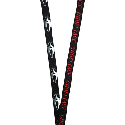 Scream Ghost Face Lanyard With Charm and Card Holder