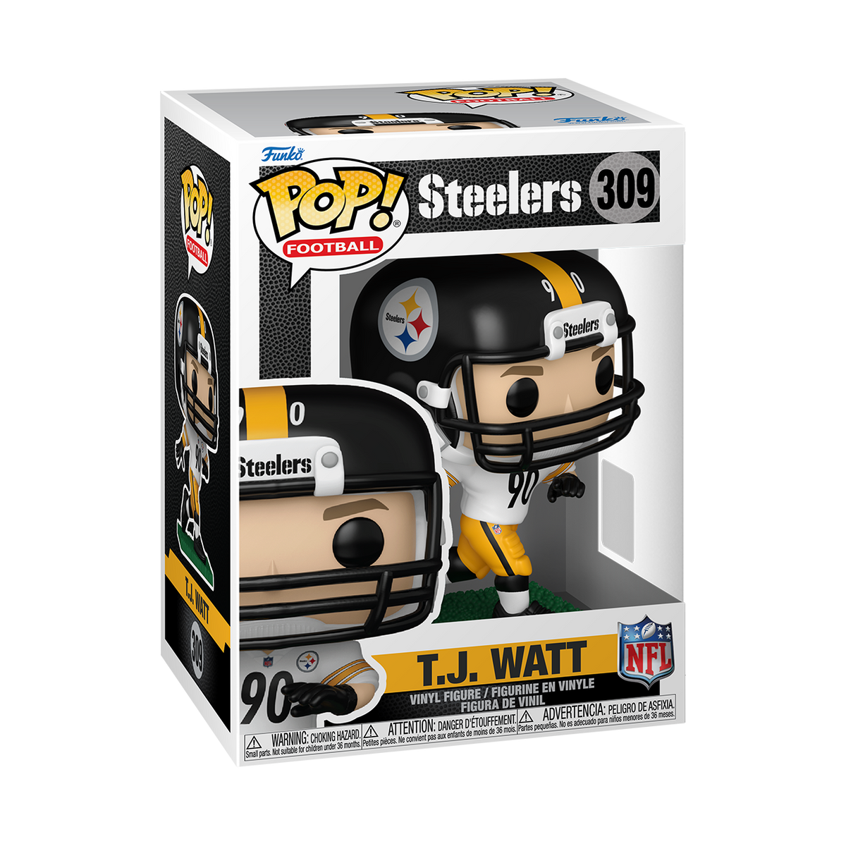 Funko Pop! NFL Football TJ Watt Pittsburgh Steelers Figure #309!