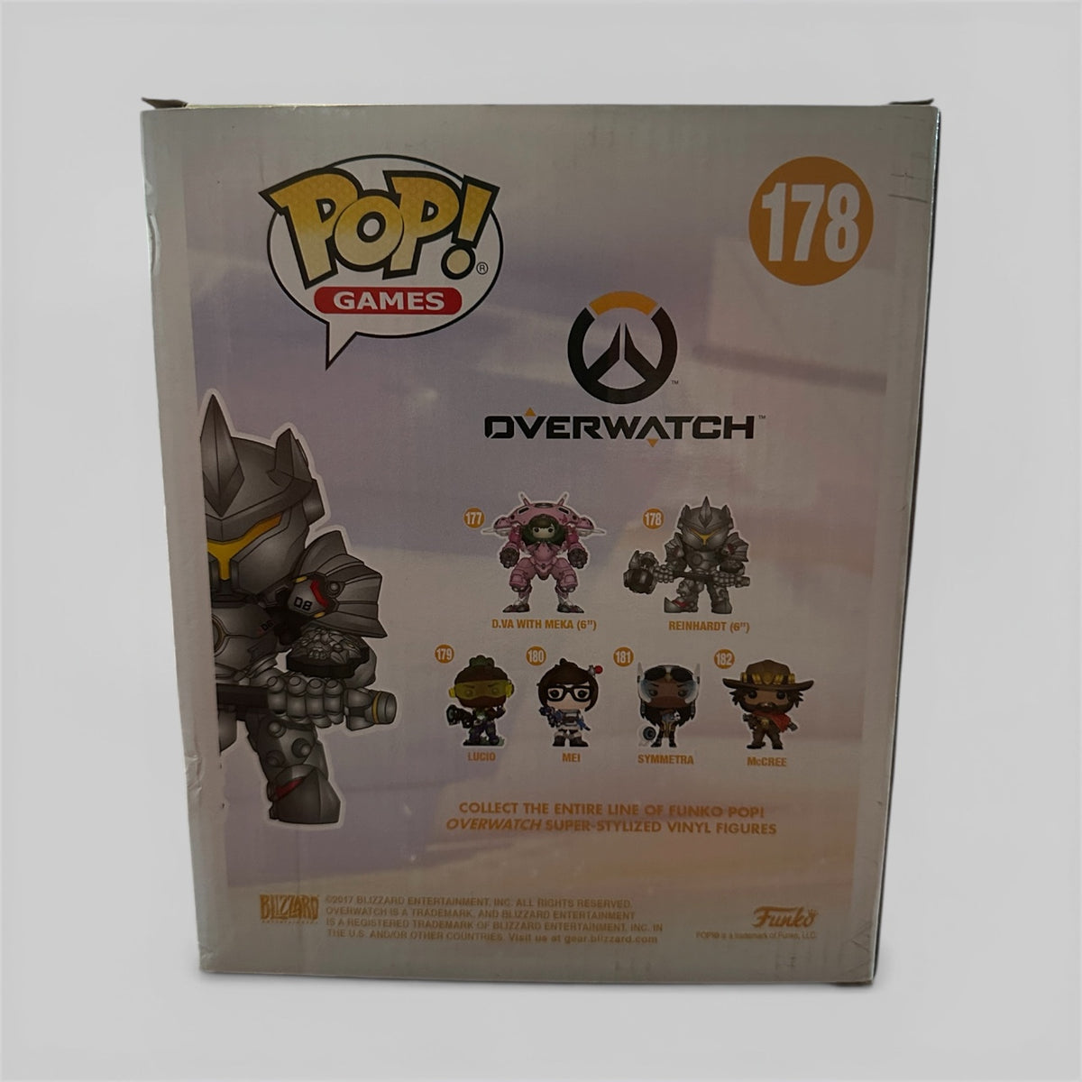 Funko POP! Video Games Overwatch Reinhardt 6” Super Sized Exclusive Figure #178!