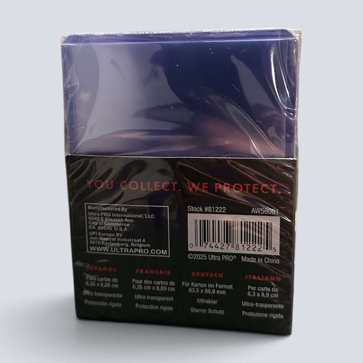 Ultra Pro 3" x 4" Clear Regular Toploader Sleeves 25 CT