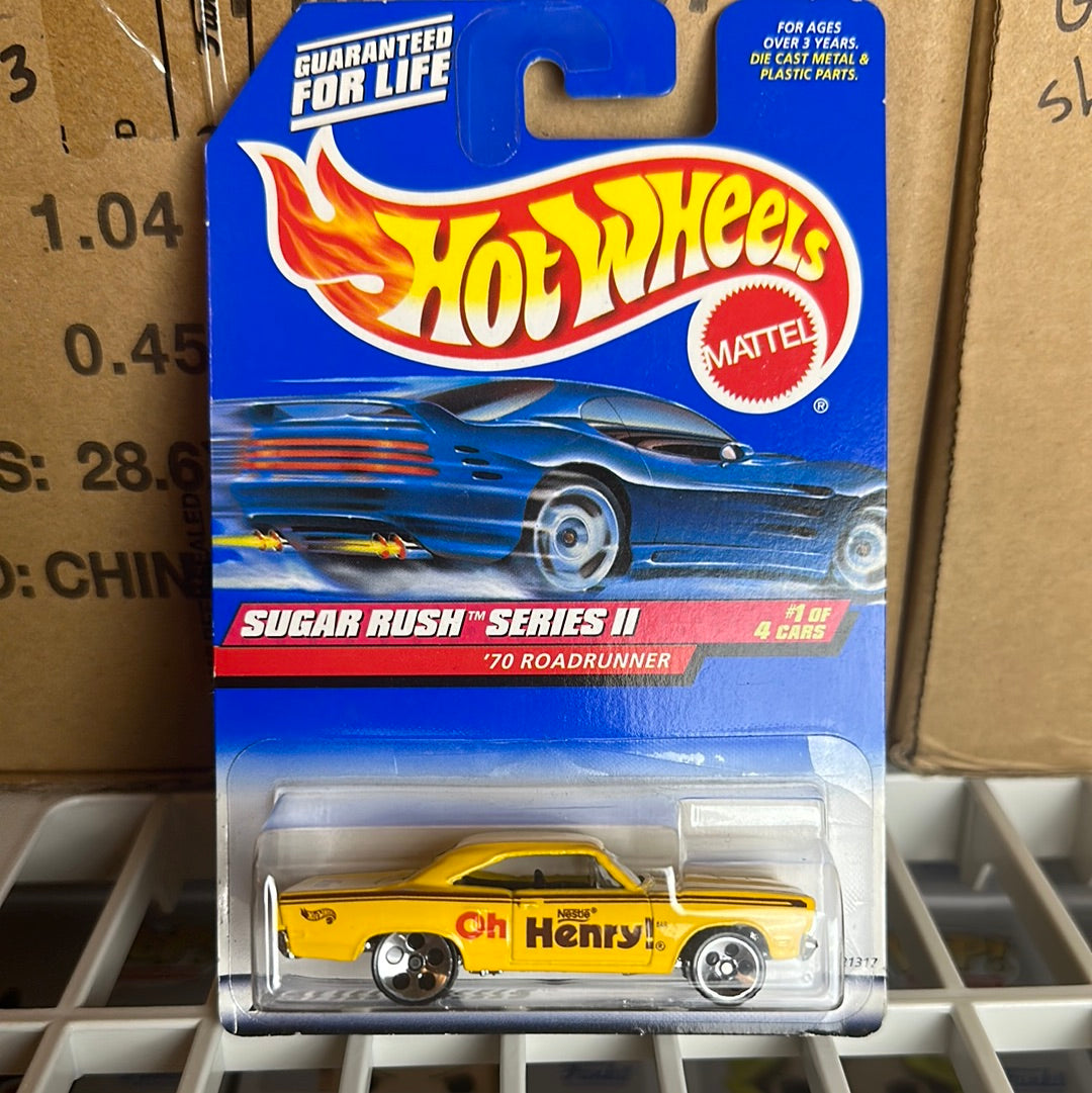 Hot Wheels 1999 Sugar Rush Series II Oh Henry '70 Roadrunner