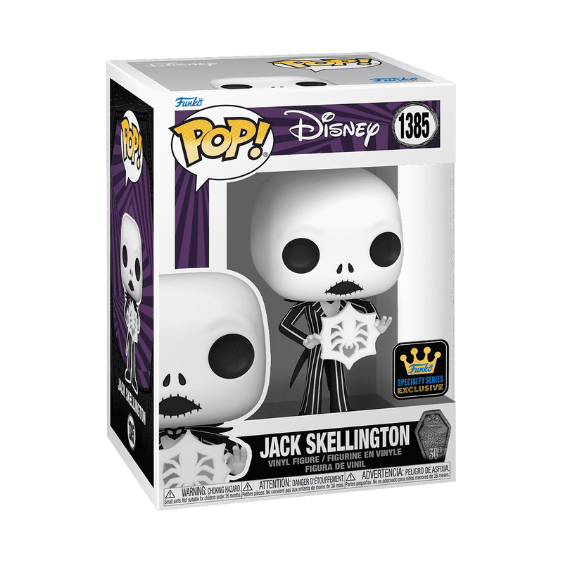 Funko Pop! Disney Nightmare Before Christmas Jack Skellington with Snowflake Exclusive #1385