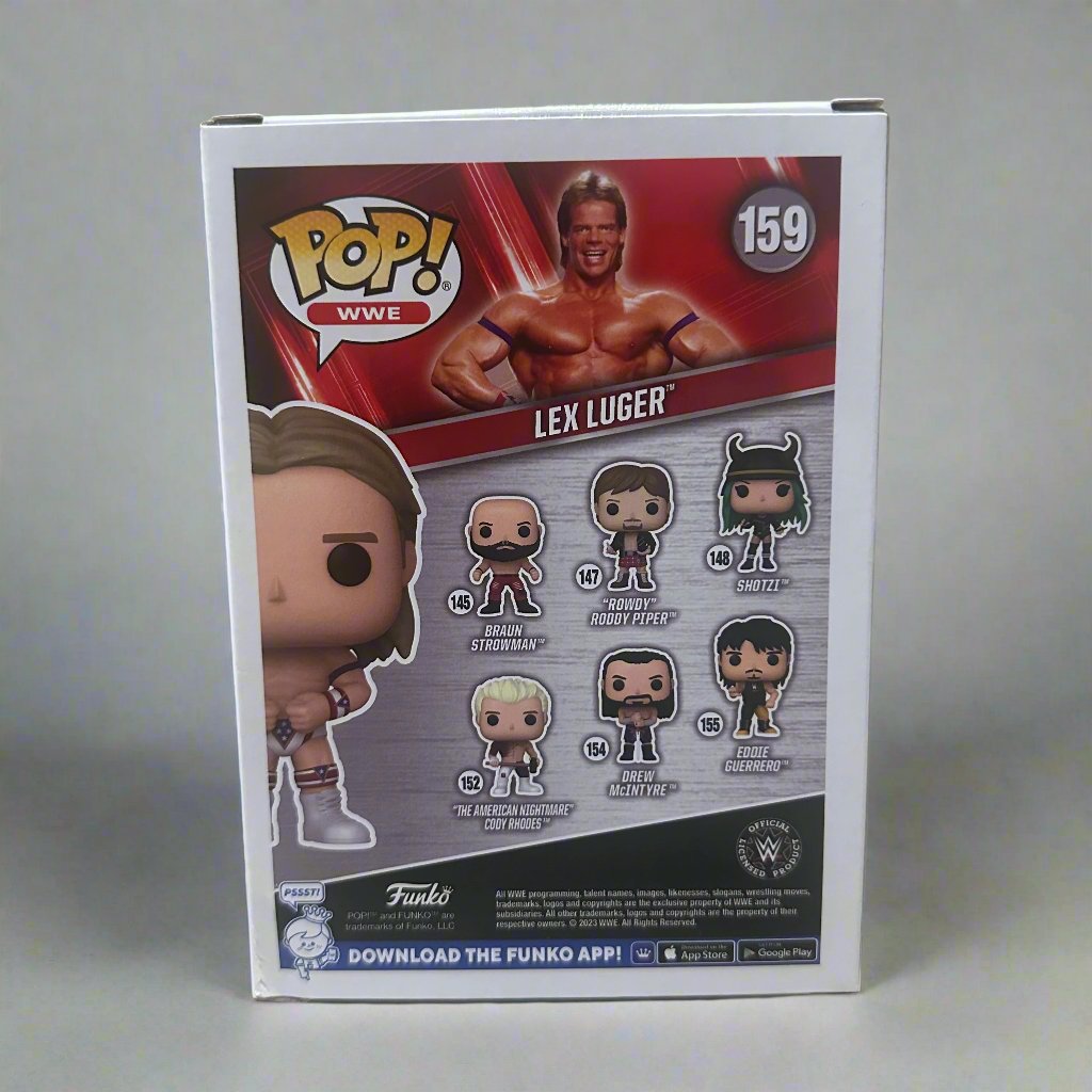 Funko Pop! WWE Wrestling The Total Package Lex Luger Figure #159!