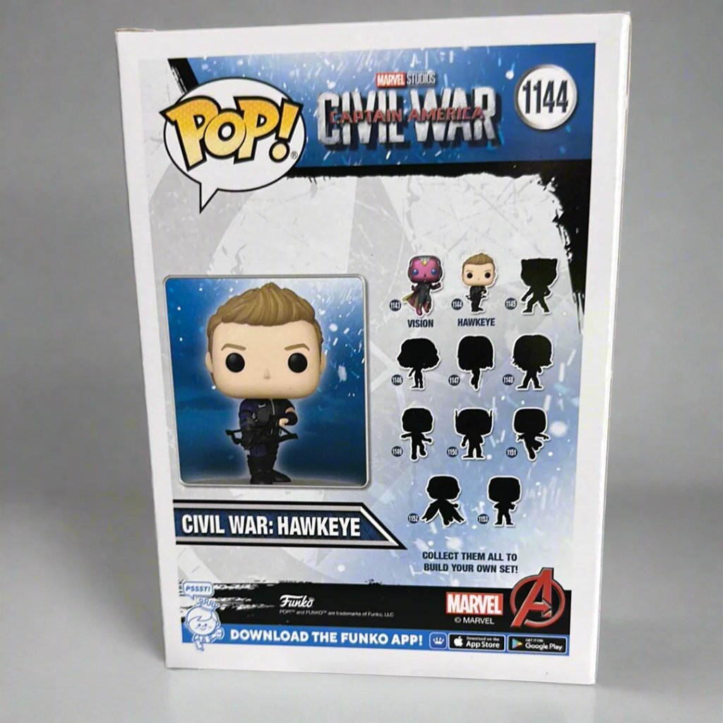 Funko Pop! Marvel Civil War Build a Scene Hawkeye Exclusive Figure #1144!