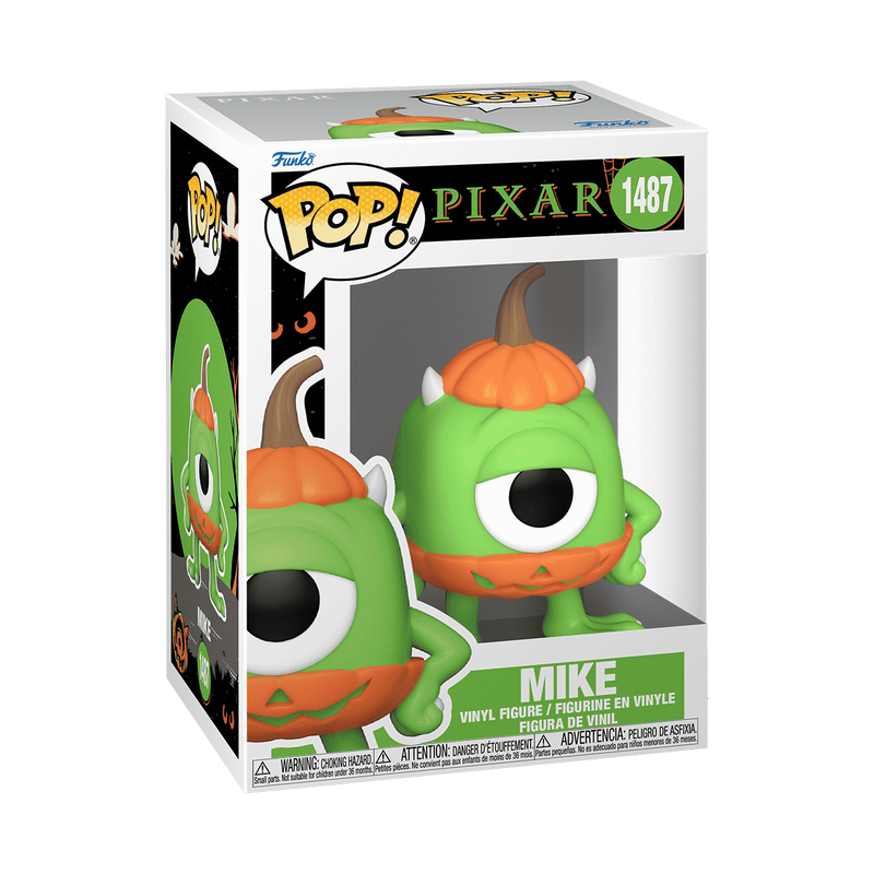 Funko Pop! Disney Monsters Inc Halloween Trick or Treat Pumpkin Mike #1487!
