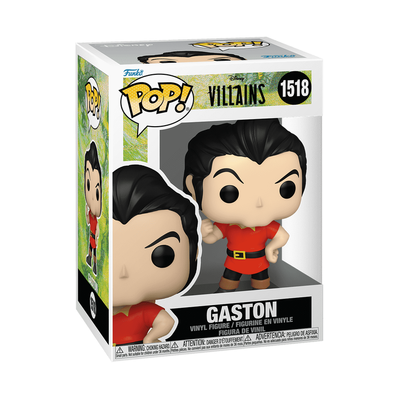 Funko POP! Disney Villains Beauty & The Beast Gaston Figure #1518!
