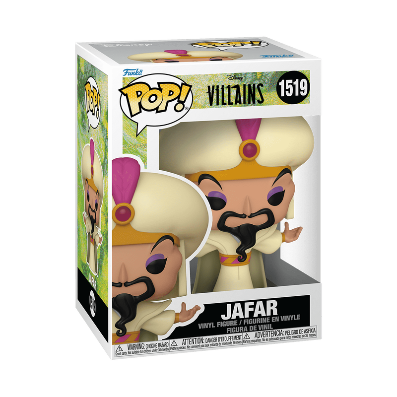 Funko POP! Disney Villains Aladdin Sultan Jafar Figure #1519!
