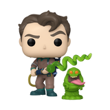 Funko POP! The Real Ghostbusters Peter Venkman with Slimer Figure #1785!