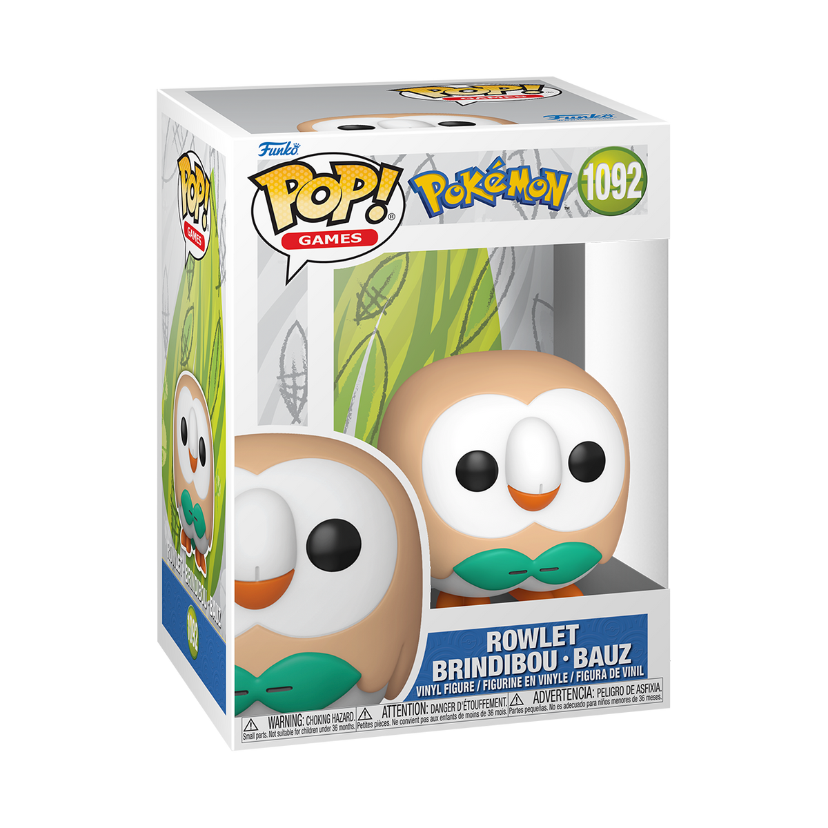Funko POP! Games Pokemon Rowlet Figure #1092!