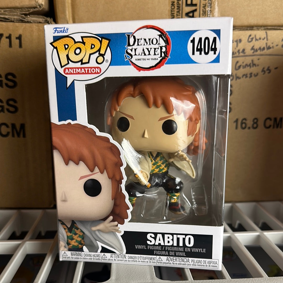POP FUNKO 1404 Demon Slayer - Sabito (No Mask) - MCFLY COLECIONÁVEIS