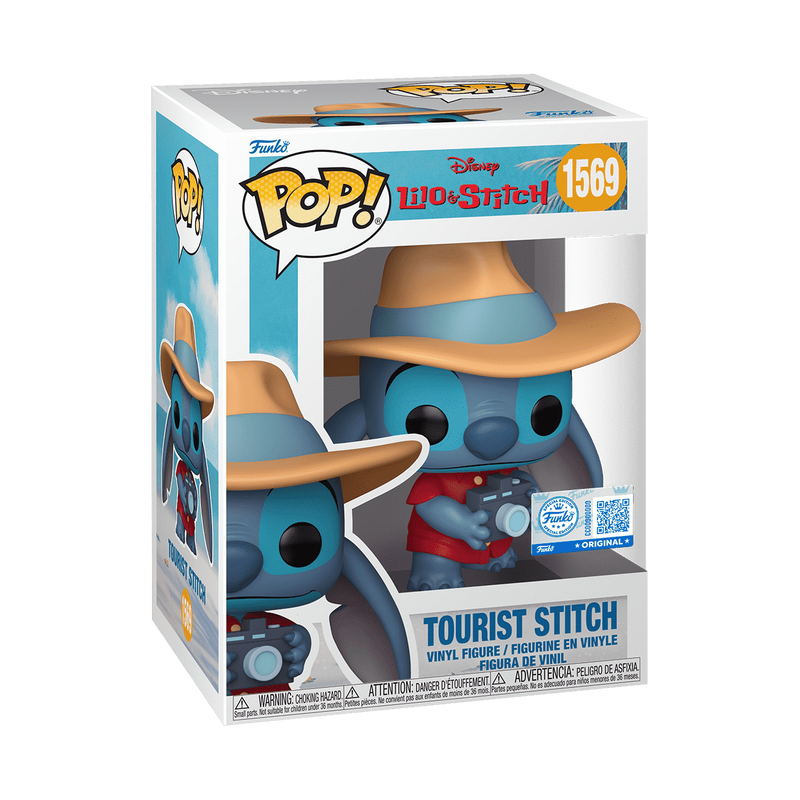 Funko POP! Disney Lilo & Stitch - Tourist Stitch Exclusive Figure #1569!