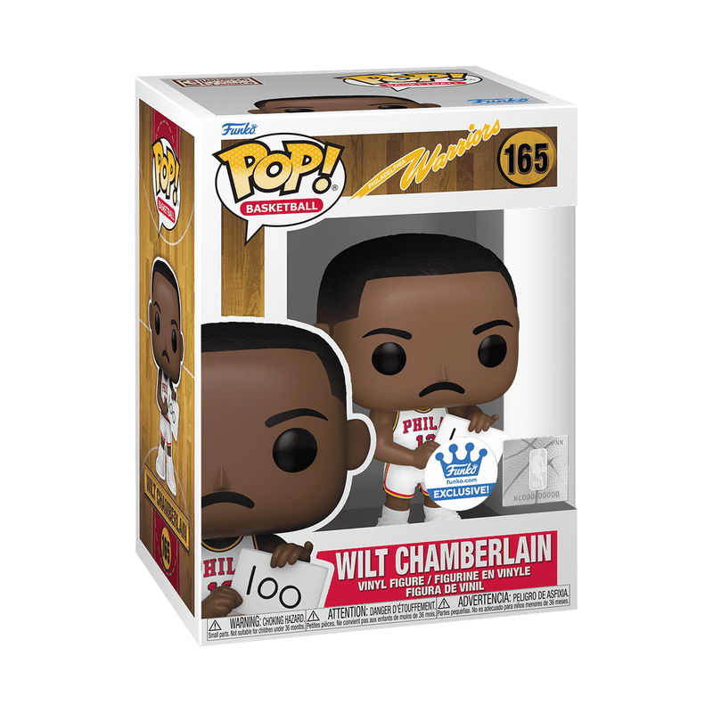 Funko POP! NBA Wilt Chamberlain 1962 Warriors Exclusive Figure #165!