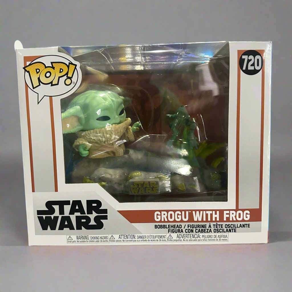 Funko Pop! Deluxe Star Wars Mandalorian Din Grogu with Frog Deluxe #720!