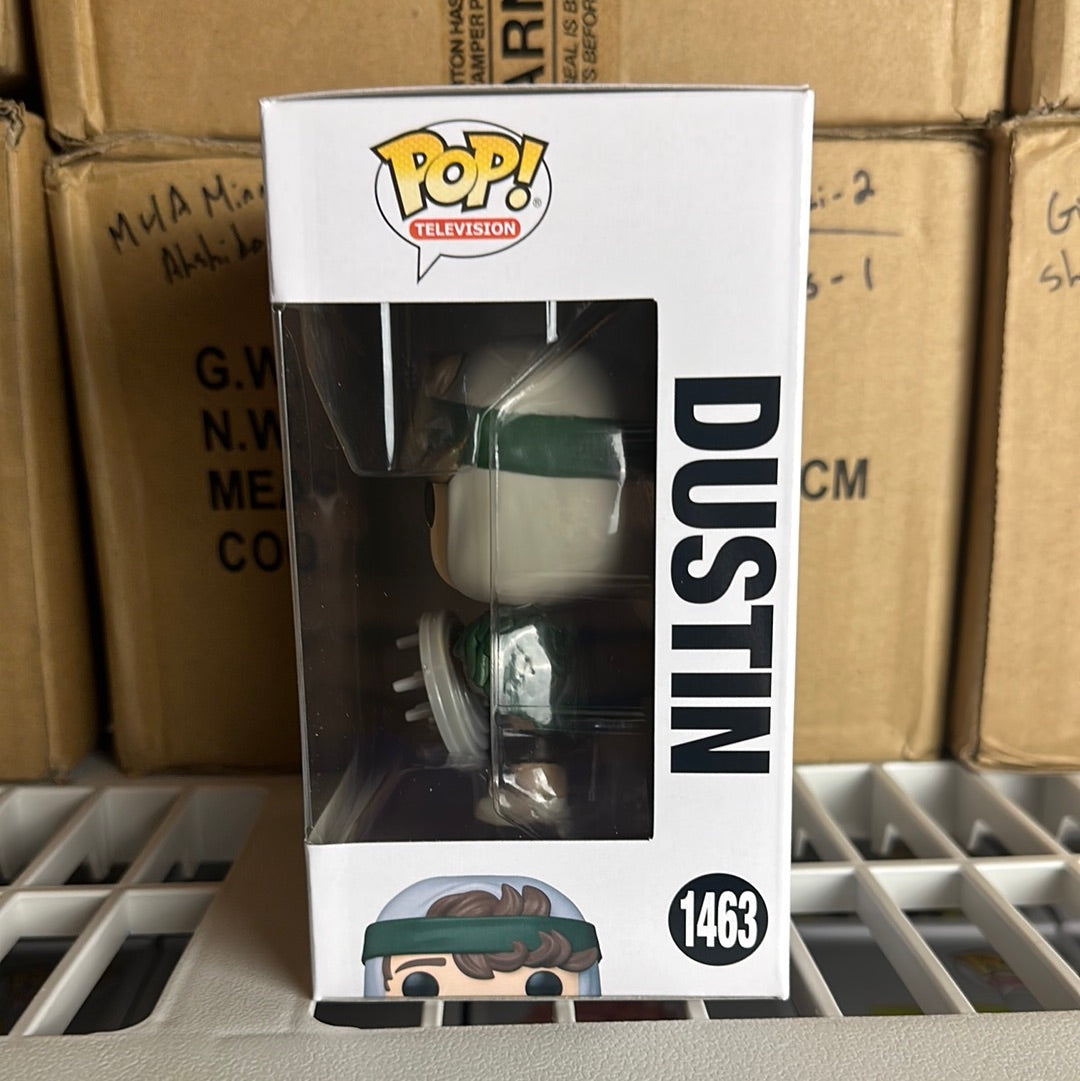 Funko POP! Netflix Stranger Things Dustin with Shield Figure #1463!