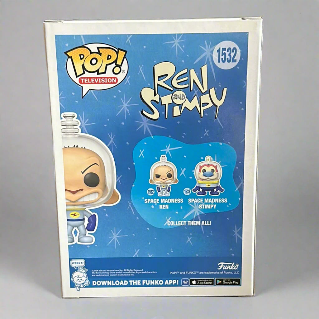 Funko POP! Nickelodeon Ren & Stimpy Space Madness Ren Figure #1532!