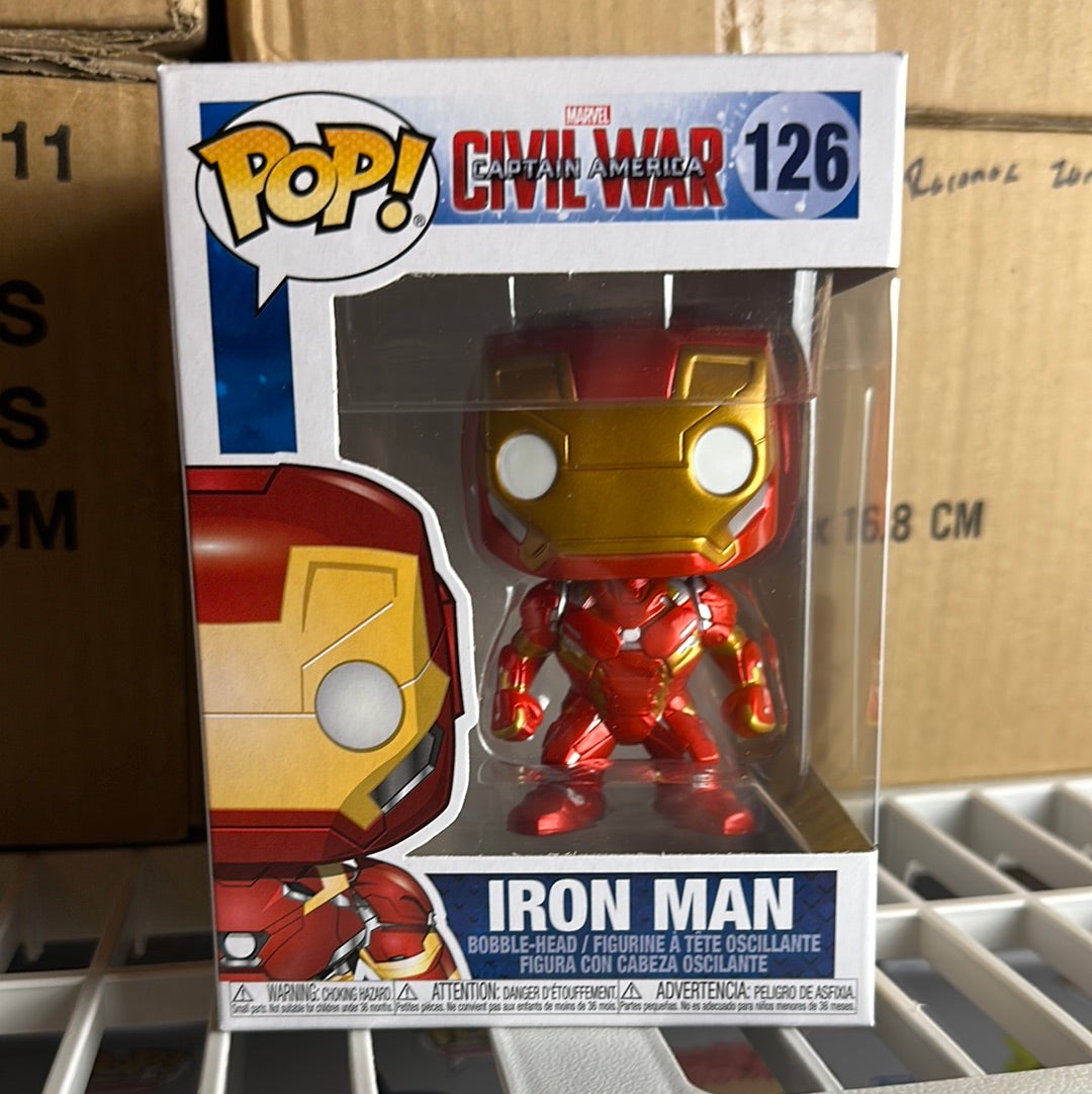 Funko POP! Marvel Captain America Civil War Iron Man #126!