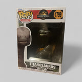 Funko POP! Movies Jurassic World Rebirth Titanosaurus Dinosaur Figure #1799!