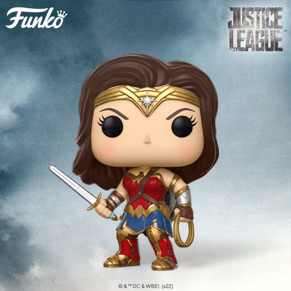 Funko POP! DC Heroes Justice League Wonder Woman Figure #206!