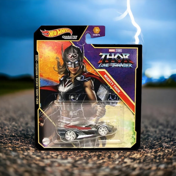 Marvel Mighty Thor Hot Wheels Character Cars Thor Love & Thunder