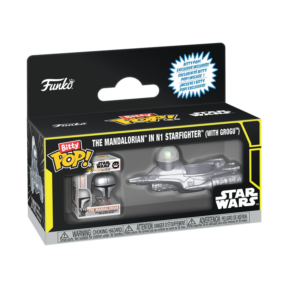 Funko Bitty POP! Rides Star Wars Mandalorian in N1 Starfighter (with Grogu)