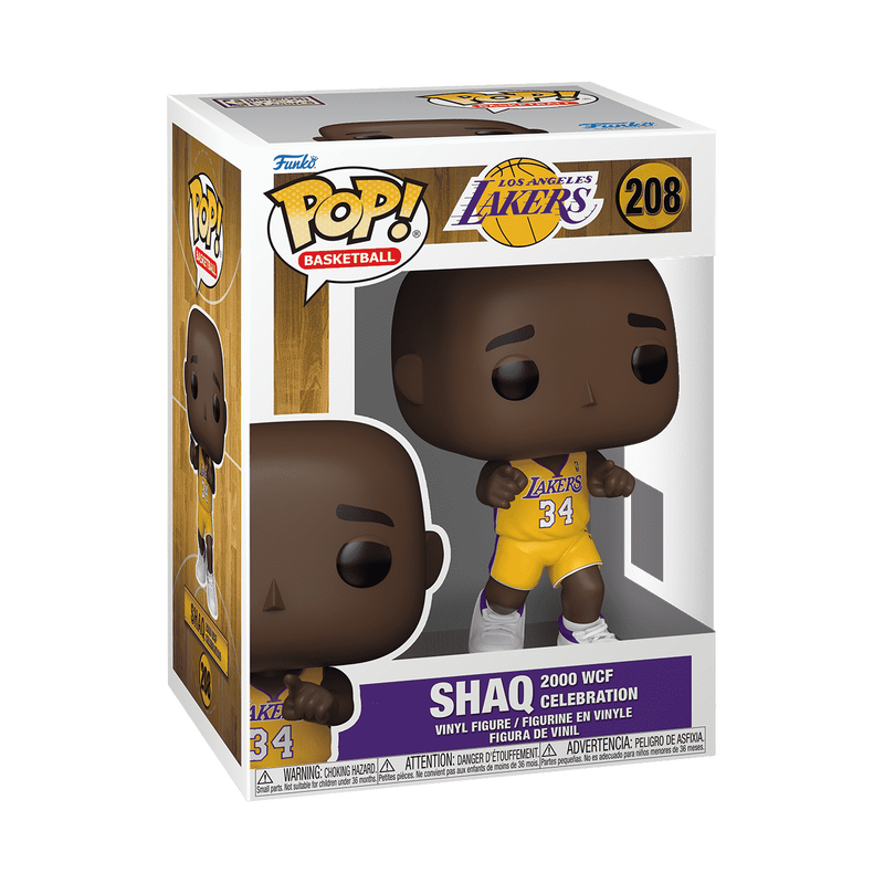 Funko POP! NBA Legends Shaq 2000 WCF Celebration LA Lakers Figure #208!