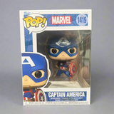 Funko POP! Marvel Captain America Classic with Shield Figure #1419!
