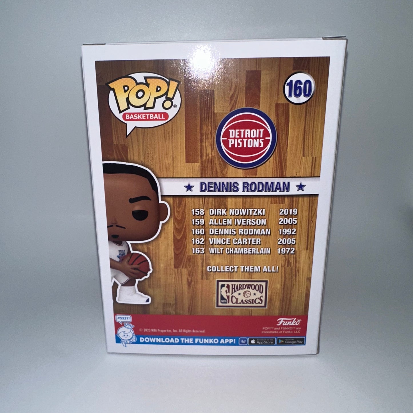 Funko POP! NBA All Stars Dennis Rodman Detroit Pistons Figure #160!