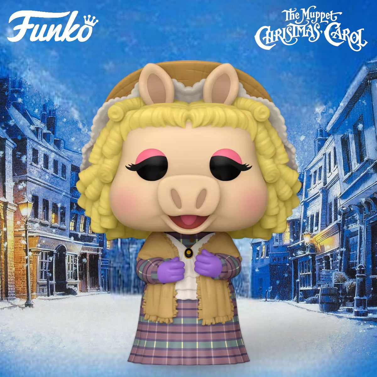 Funko POP! Disney: The Muppet Christmas Miss Piggy (Ms. Cratchit) 4.25-in  Vinyl Figure