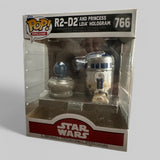 Funko POP! Star Wars R2-D2 and Princess Leia Hologram Figure #766!