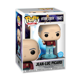 Funko POP! Star Trek Jean-Luc Picard Transporter Glitter Figure #1687!