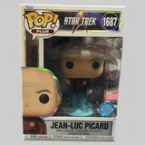 Funko POP! Star Trek Jean-Luc Picard Transporter Glitter Figure #1687!