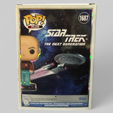 Funko POP! Star Trek Jean-Luc Picard Transporter Glitter Figure #1687!