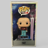Funko POP! Star Trek Jean-Luc Picard Transporter Glitter Figure #1687!