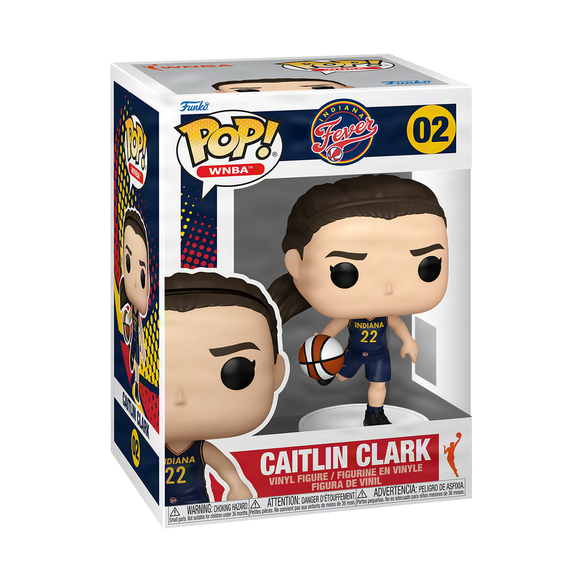 Funko POP! WNBA Caitlin Clark Indiana Fever Figure #02!