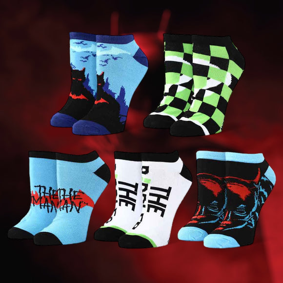 DC The Batman Movie Set of 5 Ankle Character Socks!