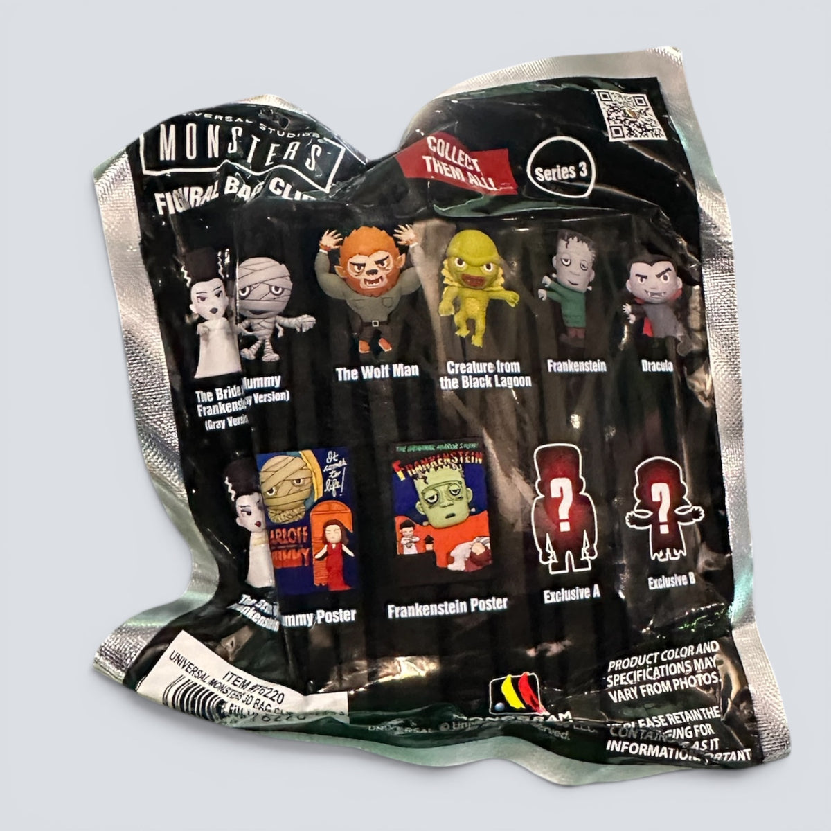 Universal Horror Series 3 Collectible 3D Mystery Bag Clip