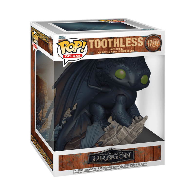 Funko POP! Deluxe How To Train Your Dragon Toothless Live Action Figure #1792!