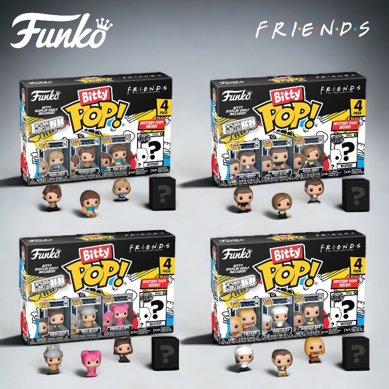 Funko Bitty Pop Friends Complete Set of 4 - Joey / Ross / Rachel / Ross /  Pheobe