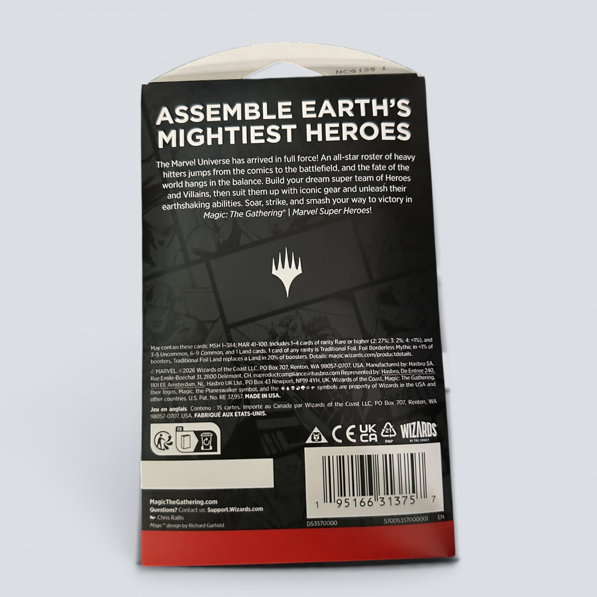 Magic: The Gathering Marvel Super Heroes Play Booster Sleeves