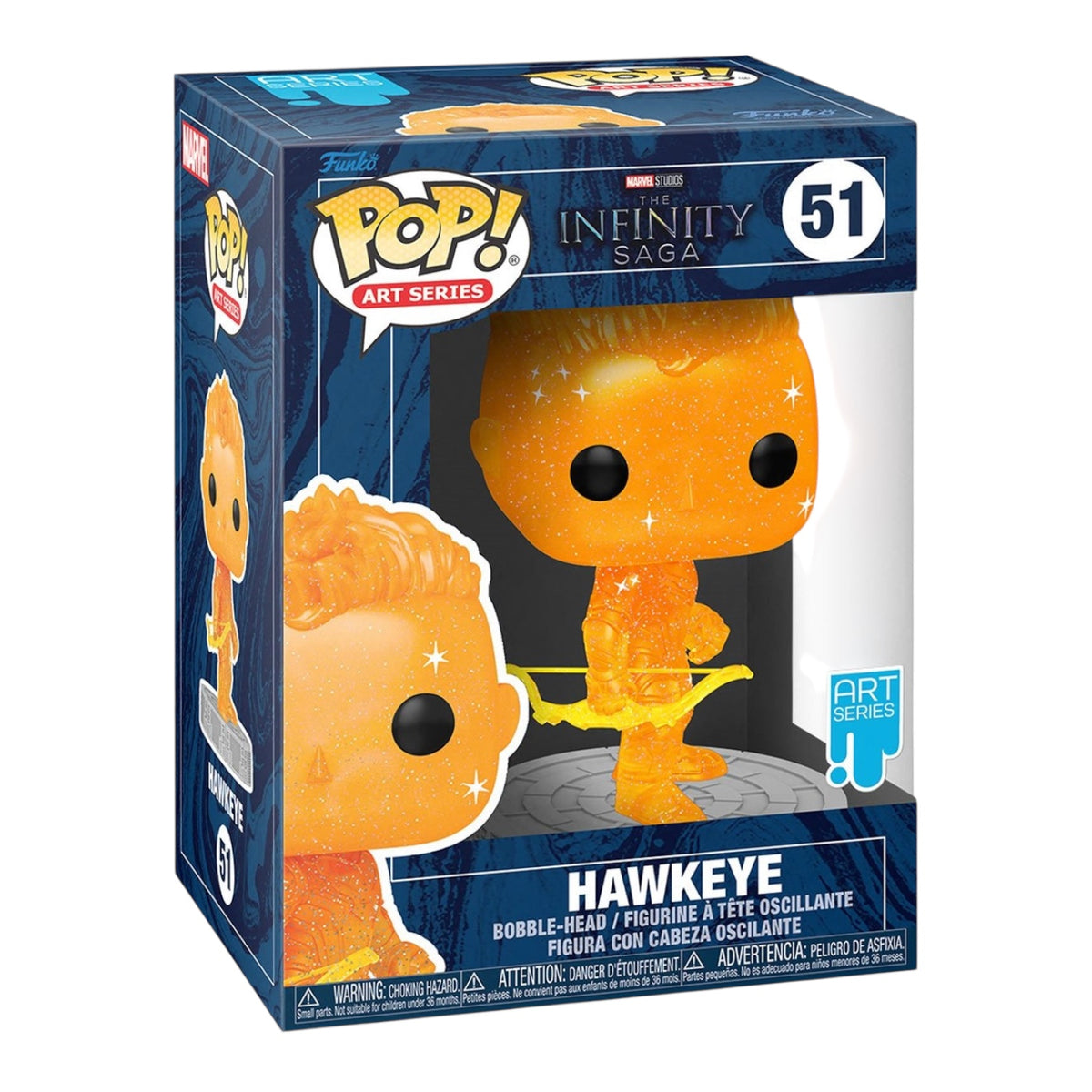 Funko POP! Marvel Infinity Saga Art Series Hawkeye Figure #51!