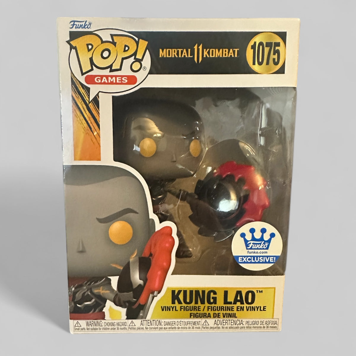 Funko POP! Video Games Mortal Kombat 11 Kung Lao Fatality Figure #1075!