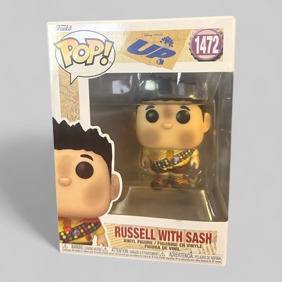 Funko POP! Disney Pixar Up Russell with Sash Exclusive Figure #1472!