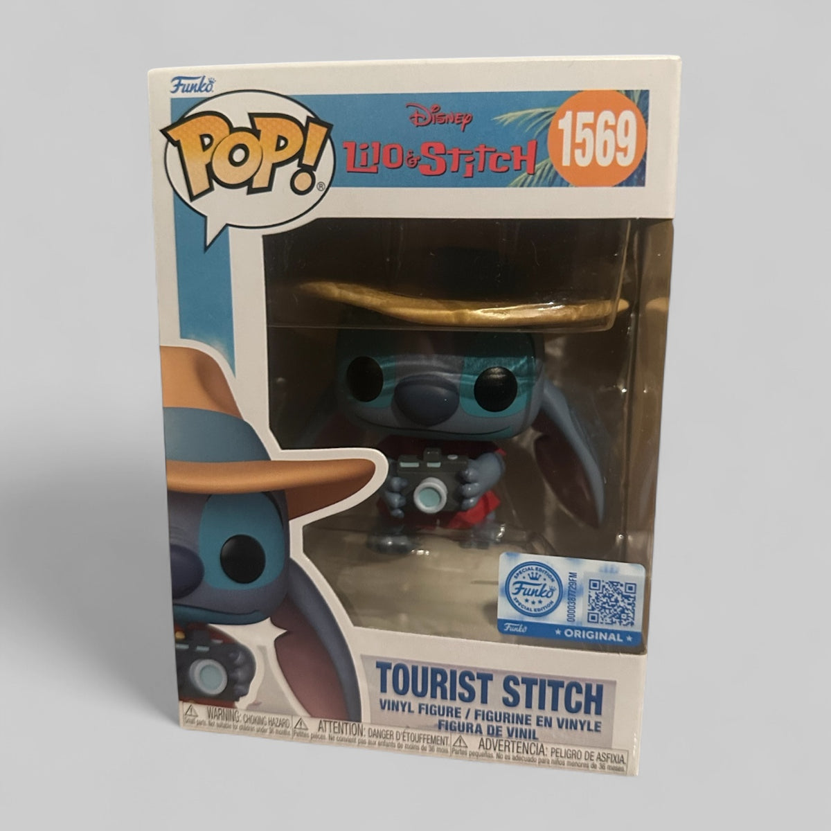 Funko POP! Disney Lilo & Stitch - Tourist Stitch Exclusive Figure #1569!
